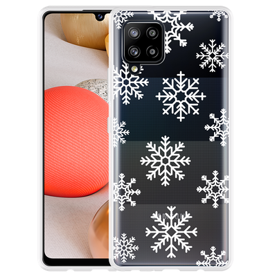 Cazy Hoesje geschikt voor Samsung Galaxy A42 - Snow