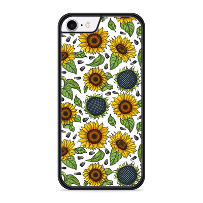Cazy Hardcase hoesje geschikt voor iPhone 8 - Sunflowers