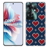 Hoesje geschikt voor Oppo Reno11 F Gebreide Hartjes