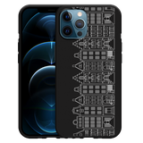 Hoesje Zwart geschikt voor iPhone 12 Pro Max - Grachtenpanden I