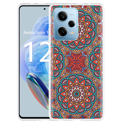 Cazy Hoesje geschikt voor Xiaomi Redmi Note 12 Pro 5G Orientaalse Mandala