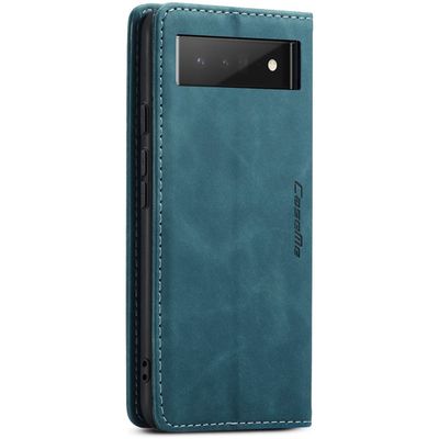 Google Pixel 6 Pro Hoesje - CASEME Retro Wallet Case - Blauw