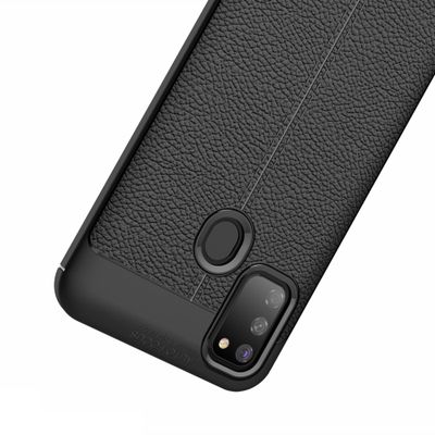 Cazy Hoesje geschikt voor Samsung Galaxy M21 - TPU Hoesje Soft Design - Zwart