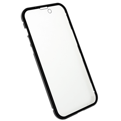 Cazy Magnetic Glass Hoesje geschikt voor iPhone 14 Pro - Zwart