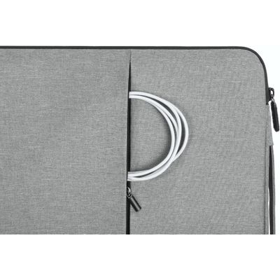 Gecko Universele Laptop Zipper Sleeve 15 inch - 100% GRS Materiaal - Grijs