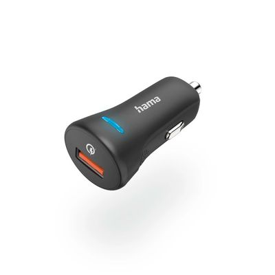 Hama 19,5W Auto oplader - USB-A - Snellader - Zwart