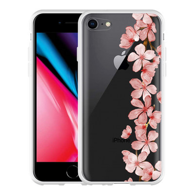 Cazy Hoesje geschikt voor iPhone 8 - Flower Branch
