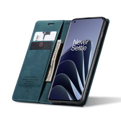 CASEME OnePlus 10 Pro Retro Wallet Case - Blue