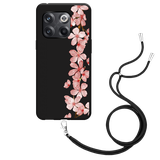 Hoesje met Koord Zwart geschikt voor OnePlus 10T - Flower Branch