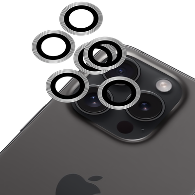 Cazy Tempered Glass Camera Lens Protector geschikt voor iPhone 15 Pro Max - 2 stuks met Applicator
