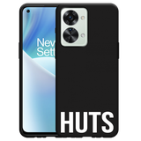 Hoesje Zwart geschikt voor OnePlus Nord 2T - Huts wit