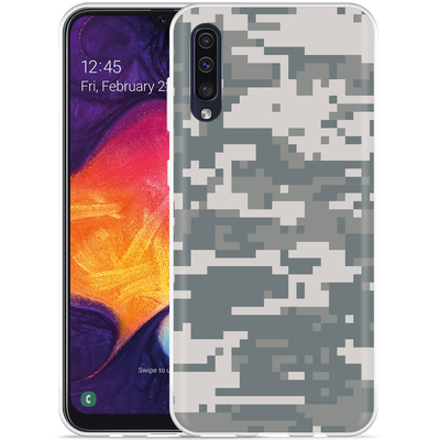 Cazy Hoesje geschikt voor Samsung Galaxy A50 - Camouflage Digi