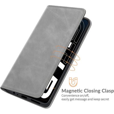 Cazy Wallet Magnetic Hoesje geschikt voor Realme GT - Grijs
