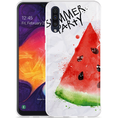 Cazy Hoesje geschikt voor Samsung Galaxy A50 - Watermeloen Party