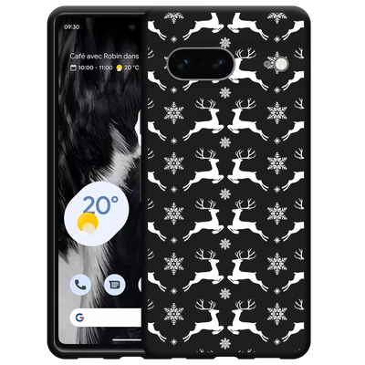 Cazy Hoesje Zwart geschikt voor Google Pixel 7 - Oh Deer