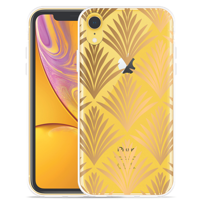 Cazy Hoesje geschikt voor iPhone Xr - Art Deco Gold