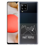 Hoesje geschikt voor Samsung Galaxy A42 - Pinky Promise