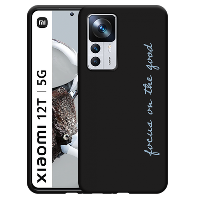 Cazy Hoesje Zwart geschikt voor Xiaomi 12T/12T Pro - Focus On The Good