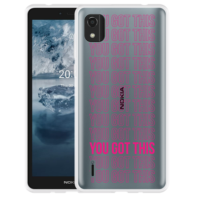 Cazy Hoesje geschikt voor Nokia C2 2nd Edition - You Got This