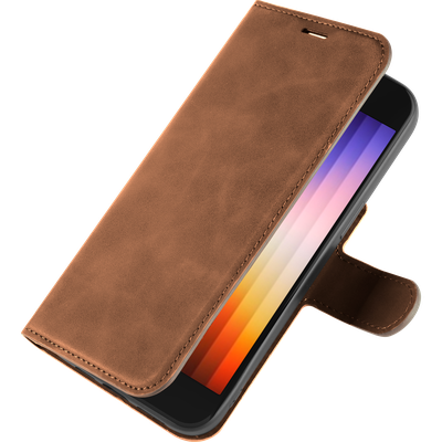 Cazy Premium Wallet Hoesje geschikt voor iPhone SE 2022 - Bruin