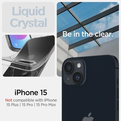 Spigen Hoesje geschikt voor iPhone 15 - Liquid Crystal - Transparant