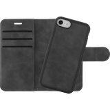 Uitneembaar Wallet Hoesje voor iPhone SE 2022 - Magnetisch 2-in-1 Hoesje met Pasvakjes - Zwart