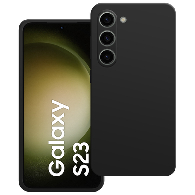 Cazy Soft Color TPU Hoesje geschikt voor Samsung Galaxy S23 - Zwart