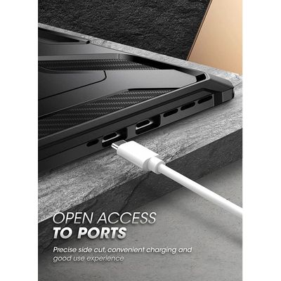 Supcase Hoes geschikt voor Microsoft Surface Pro 9 - Unicorn Beetle Pro Rugged - Zwart