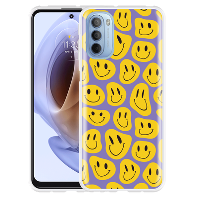 Cazy Hoesje geschikt voor Motorola Moto G31 - Smileys
