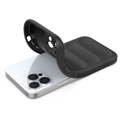 Cazy Shockproof TPU Hoesje geschikt voor iPhone 13 Pro - Zwart