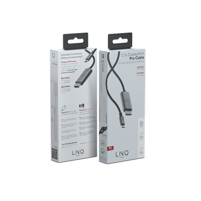 LINQ Connects USB-C to Display Port cable (8K/60Hz) - 2m - LQ48024