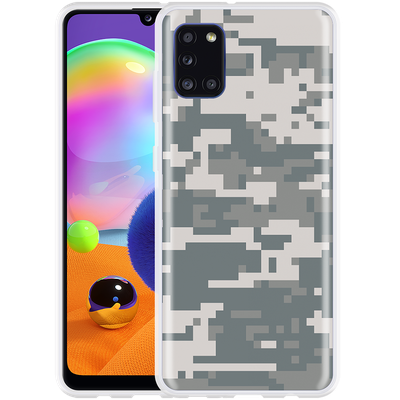 Cazy Hoesje geschikt voor Samsung Galaxy A31 - Camouflage Digi