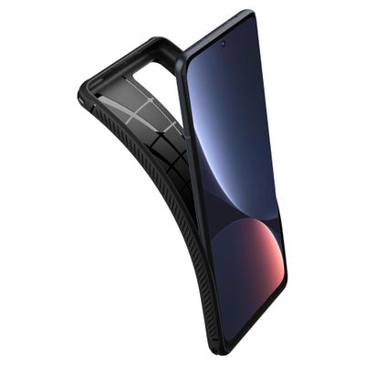 Spigen Rugged Armor Xiaomi 12 Pro Telefoonhoesje - Zwart