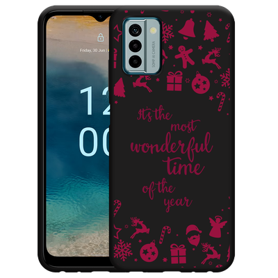 Cazy Hoesje Zwart geschikt voor Nokia G22 Most Wonderful Time