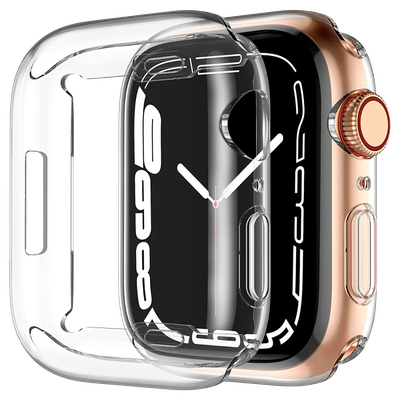 Cazy Soft TPU Hoesje geschikt voor Apple Watch Ultra Hoesje - Transparant