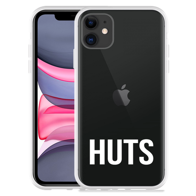 Cazy Hoesje geschikt voor iPhone 11 - Huts wit