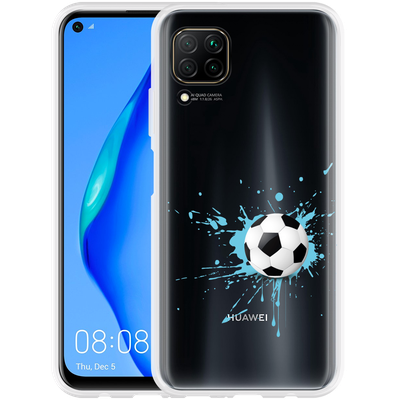 Cazy Hoesje geschikt voor Huawei P40 Lite - Soccer Ball