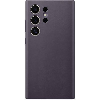 Samsung Galaxy S24 Ultra Vegan Leather Cover (Dark Violet) - GP-FPS928HCAVW
