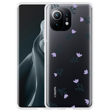Hoesje geschikt voor Xiaomi Mi 11 - Paarse Bloemen