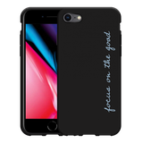 Hoesje Zwart geschikt voor iPhone SE 2020 - Focus On The Good