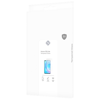 Cazy Tempered Glass Screen Protector geschikt voor Honor 50 Lite - Transparant