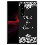 Hoesje Zwart geschikt voor Sony Xperia 1 III - Made for queens