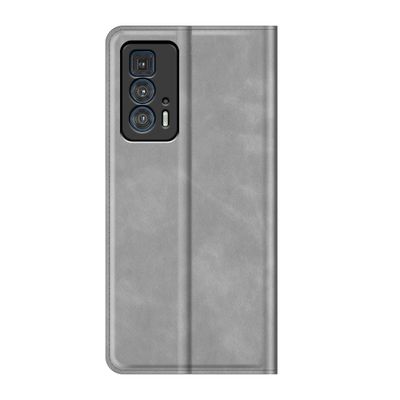 Cazy Wallet Magnetic Hoesje geschikt voor Motorola Edge 20 Pro - Grijs