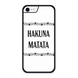 Hardcase hoesje geschikt voor iPhone 8 - Hakuna Matata black