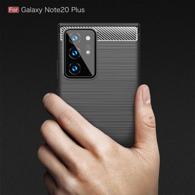 Cazy Hoesje geschikt voor Samsung Galaxy Note 20 Ultra - Rugged TPU - Zwart