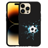 Hoesje Zwart geschikt voor iPhone 14 Pro Max - Soccer Ball