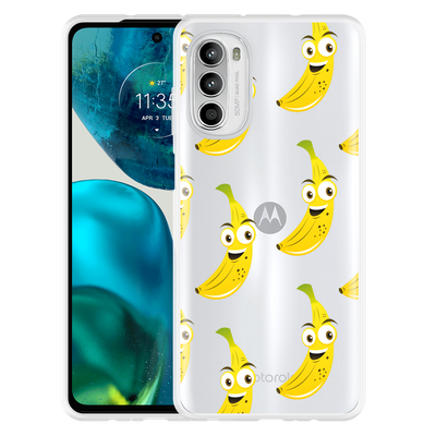 Cazy Hoesje geschikt voor Motorola Moto G52 - Happy Banaan