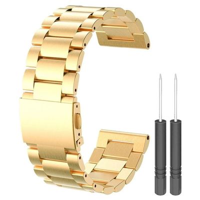 Just in Case Garmin Fenix 3 / Fenix 3 HR Stainless Steel Watchband (Gold)
