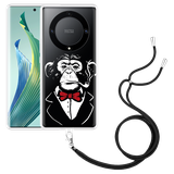 Hoesje met koord geschikt voor Honor Magic5 Lite Smoking Chimp