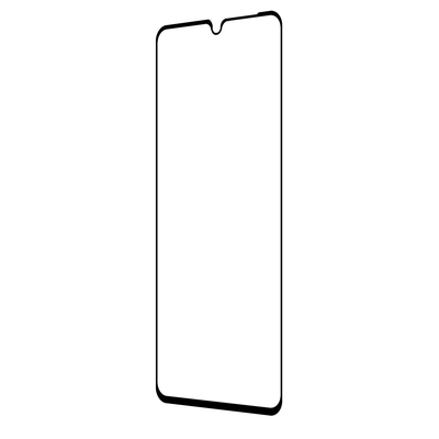 Cazy Full Cover Glass Screen Protector geschikt voor Samsung Galaxy A02s - Zwart